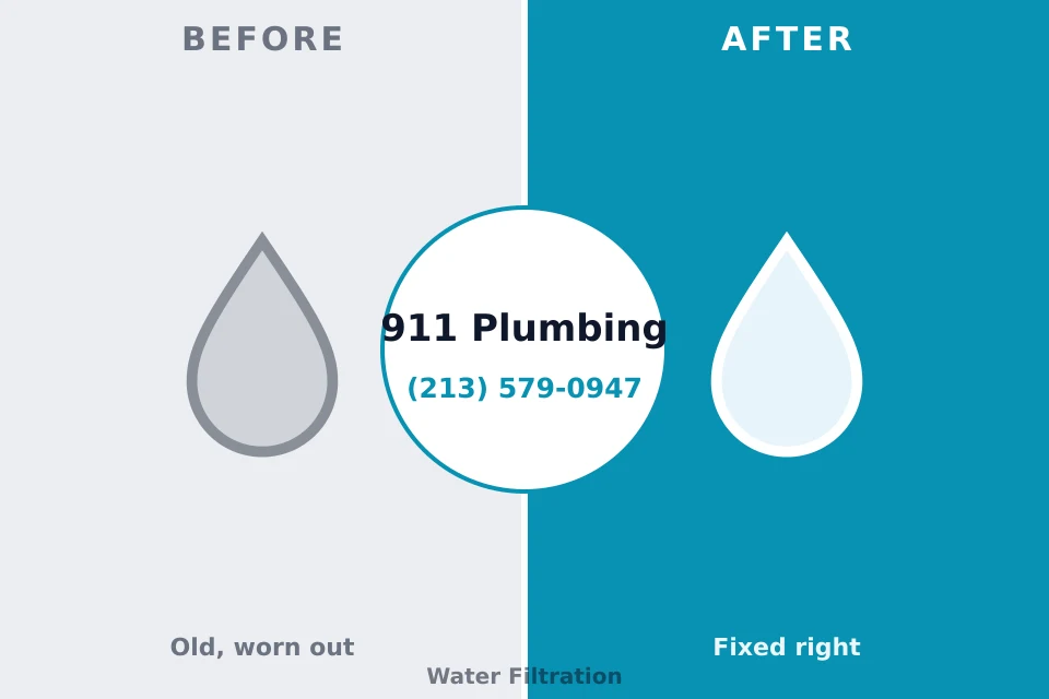 Before and after: plumbing repair Long Lake, IL